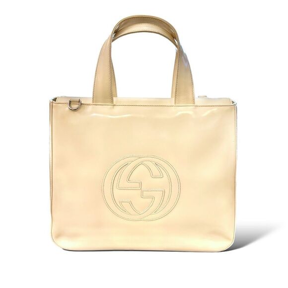 GUCCI Vintage GG Logo Tote with Strap - Picture 6 of 11